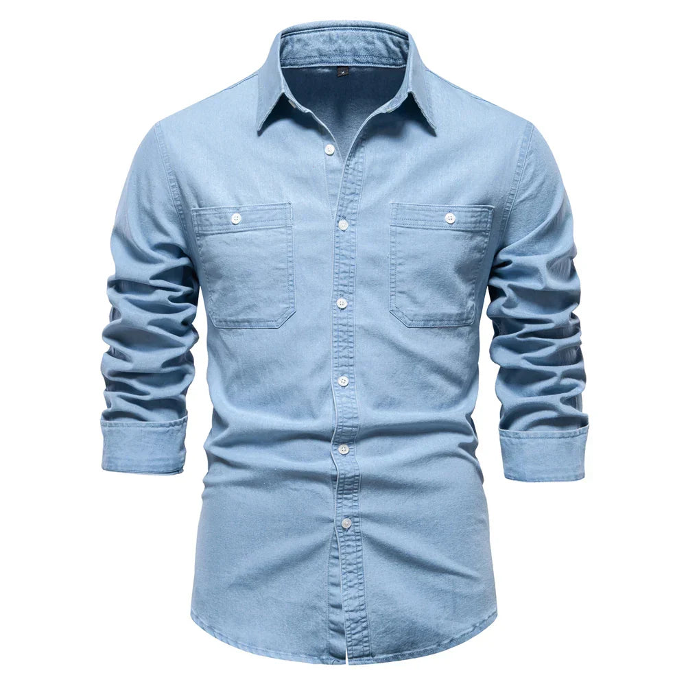 Levi | Robuust Denim Overhemd