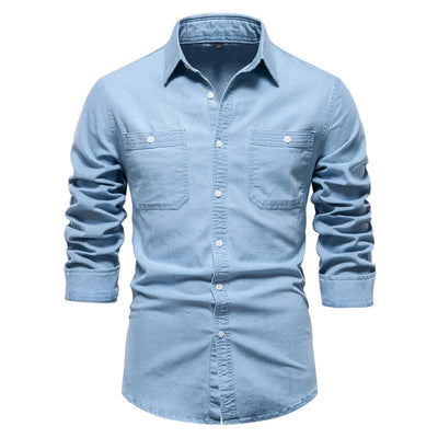Levi | Robuust Denim Overhemd