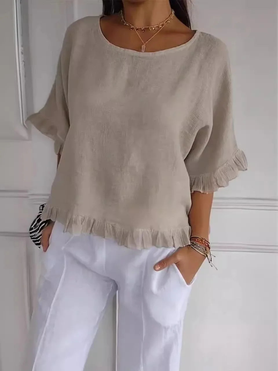 Elara | Luchtige blouse met vrouwelijk detail