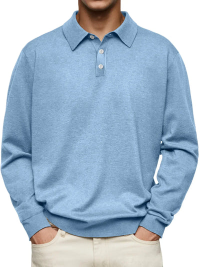 Brent | Casual Poloshirt Met Lange Mouwen