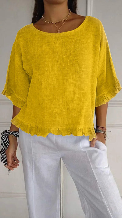 Elara | Luchtige blouse met vrouwelijk detail