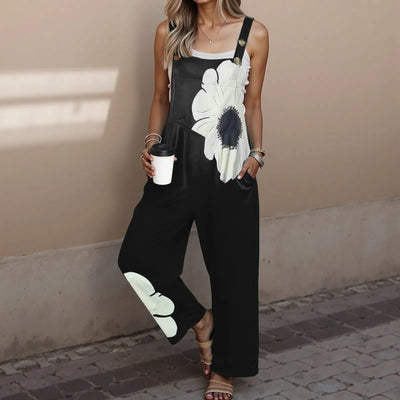 Dinerpak Dames Jumpsuit Dames Zomer Lange tuinbroek Bloemenpatroon Overalls Casual losse casual chic outfits voor dames