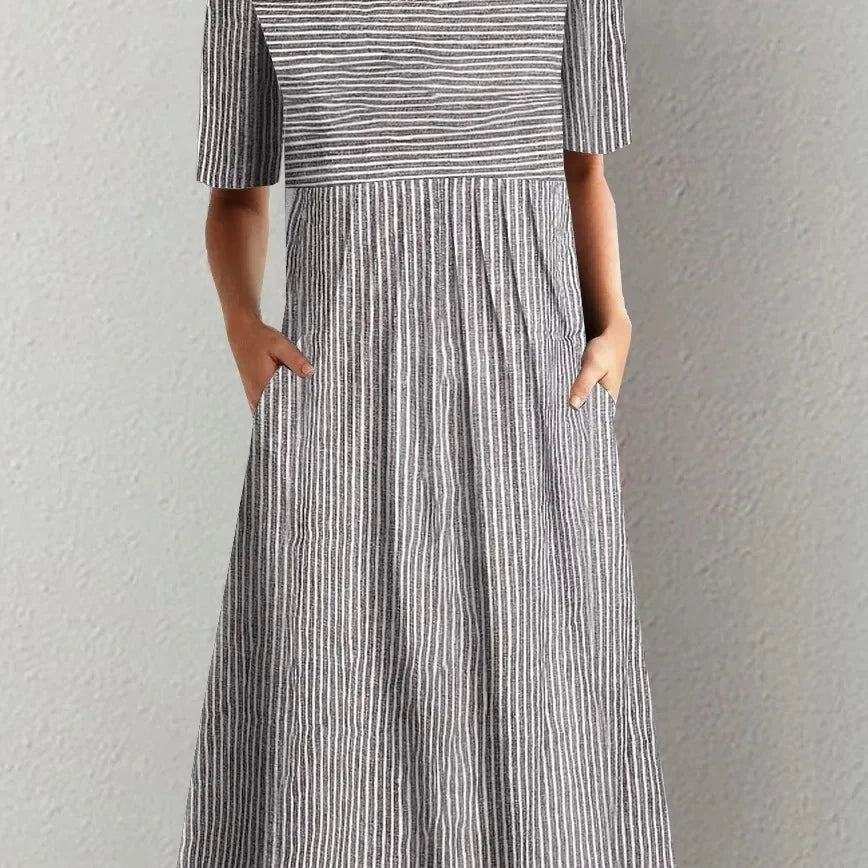 Florine | Casual Jurk met Ronde Hals