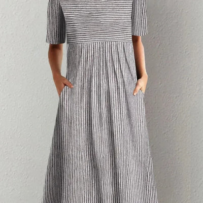 Florine | Casual Jurk met Ronde Hals