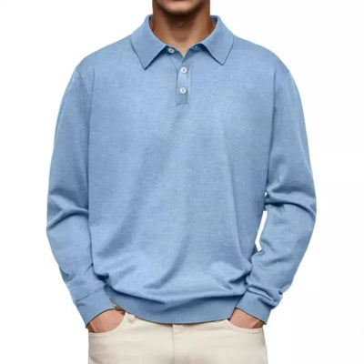 Brent | Casual Poloshirt Met Lange Mouwen