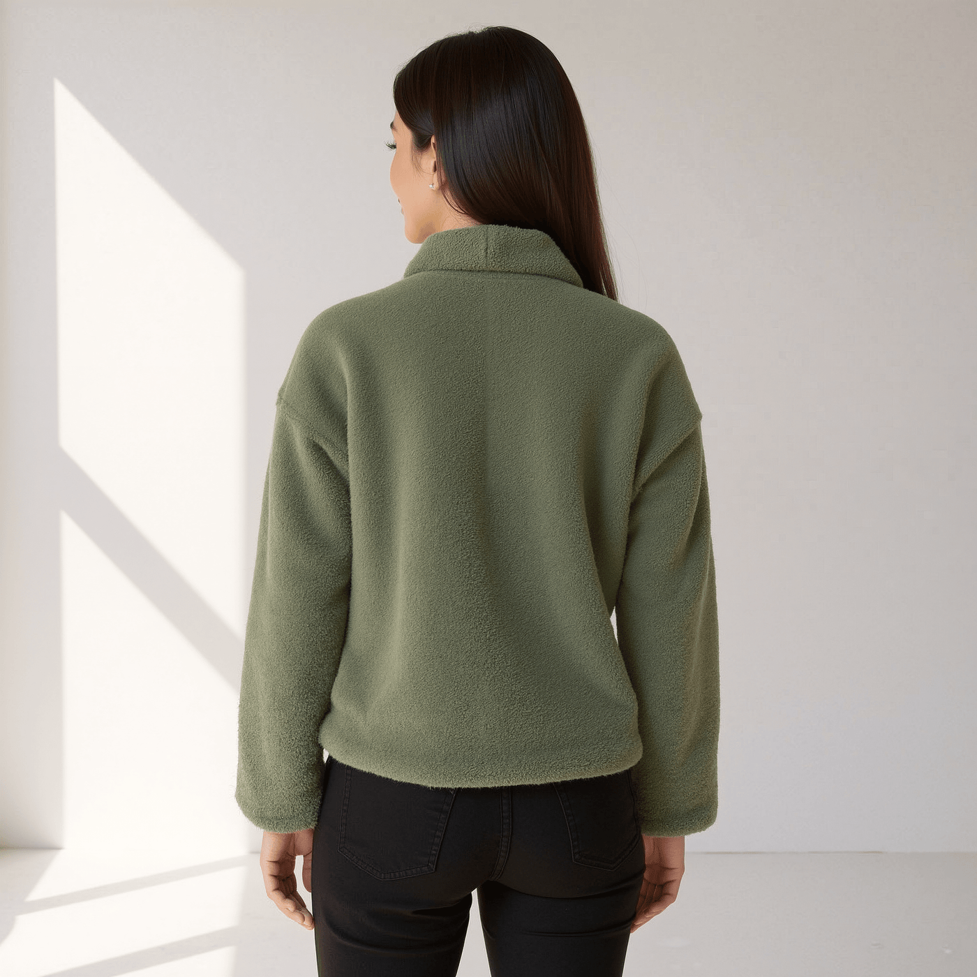 Seliana | Fuzzy Geknoopte Jas