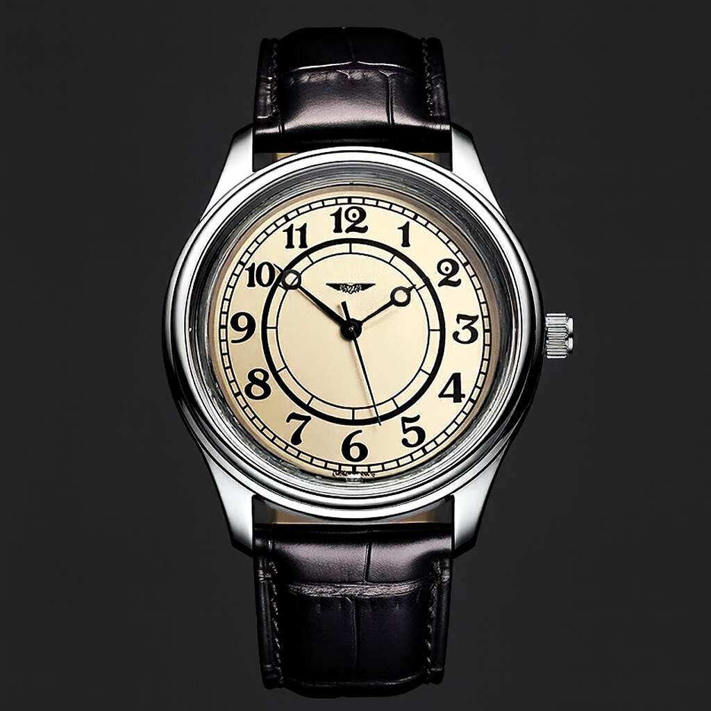 Sherlock | Vintage Horloge Met Leerband