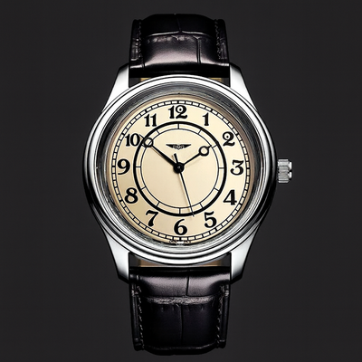 Sherlock | Vintage Horloge Met Leerband