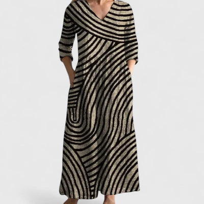 Elodie | Losvallende jurk met speelse print