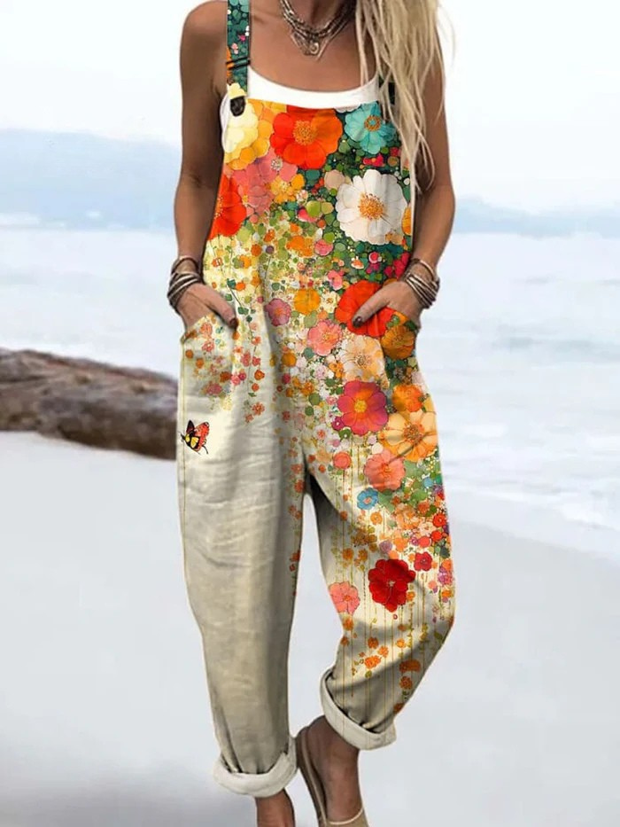 Noëlle | Jumpsuit met vintage bloemenprint