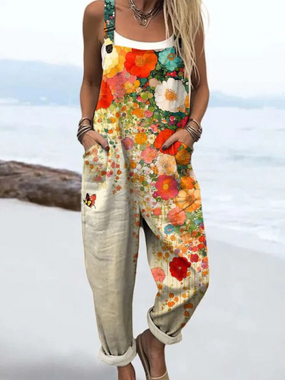Noëlle | Jumpsuit met vintage bloemenprint