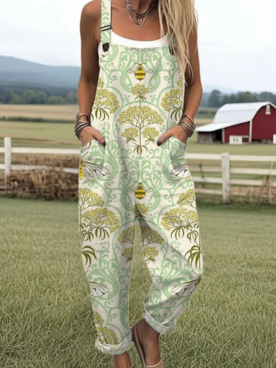 Sélena | Vintage jumpsuit met bloemenprint
