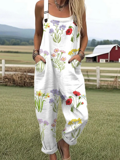 Noëlle | Jumpsuit met vintage bloemenprint