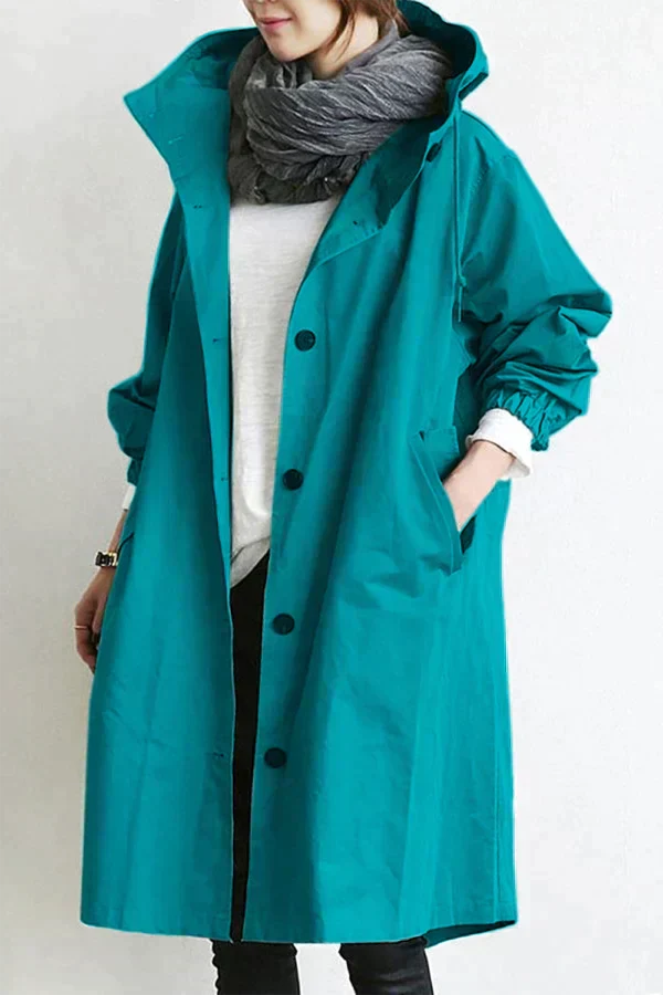 Dorothée | Oversized trenchcoat met capuchon