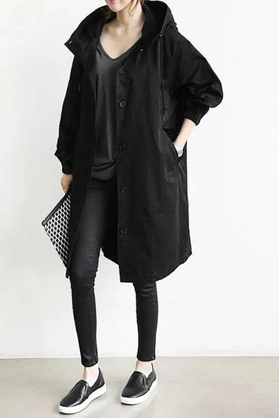Dorothée | Oversized trenchcoat met capuchon