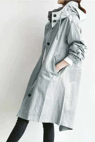 Dorothée | Oversized trenchcoat met capuchon