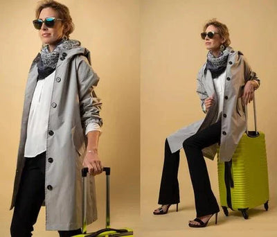 Dorothée | Oversized trenchcoat met capuchon
