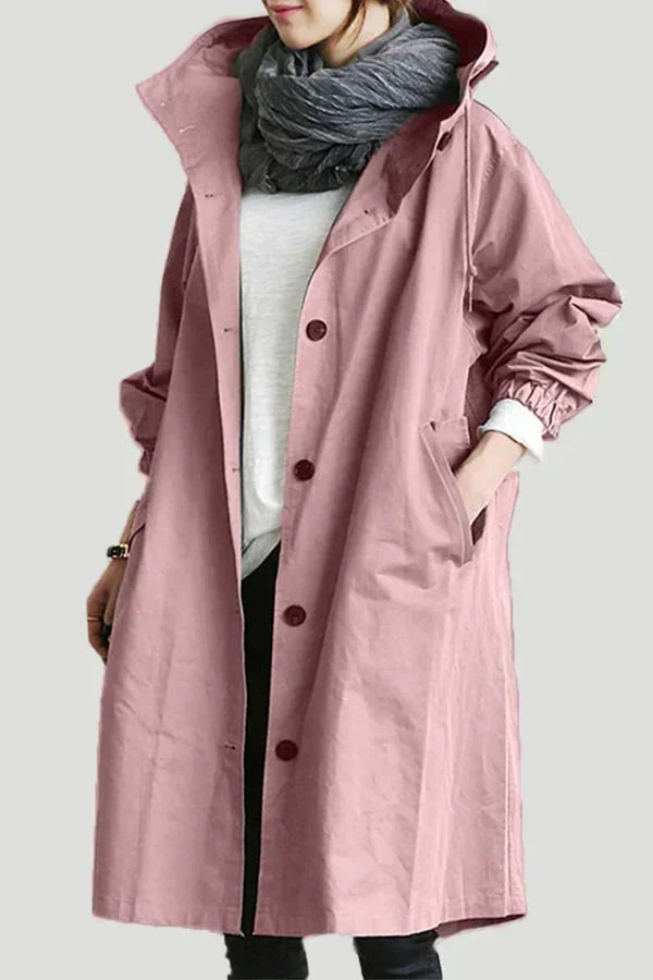 Dorothée | Oversized trenchcoat met capuchon