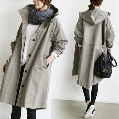 Dorothée | Oversized trenchcoat met capuchon