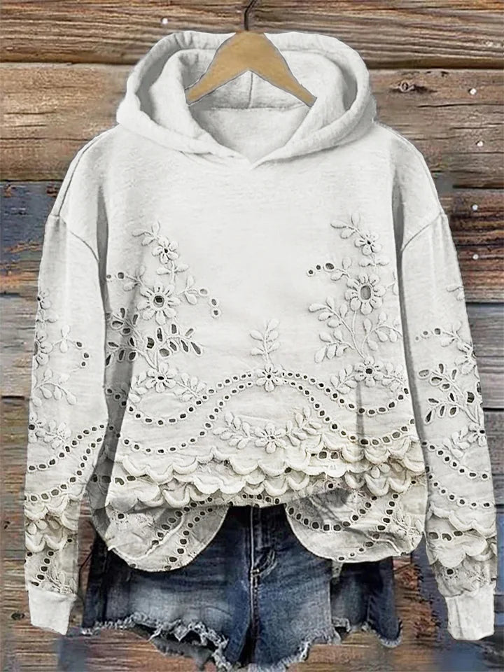 Sara | Lichte hoodie met moderne print