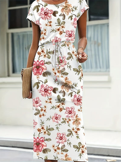 Claire | Bloemenjurk met flatterende taille-accent