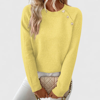 Safi | Fijne trui met knoopdetails