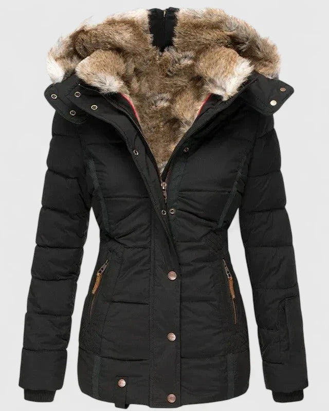 Delphine | Comfortabele winterjas met verstelbare capuchon