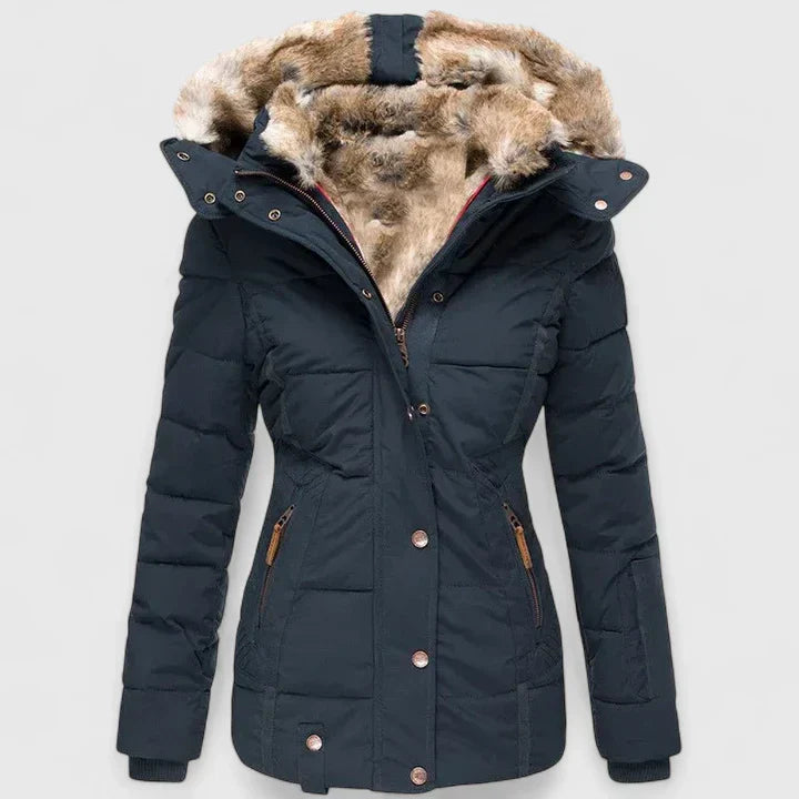 Delphine | Comfortabele winterjas met verstelbare capuchon