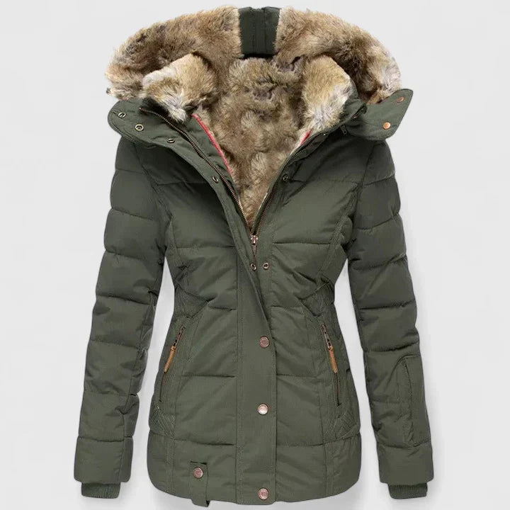 Delphine | Comfortabele winterjas met verstelbare capuchon