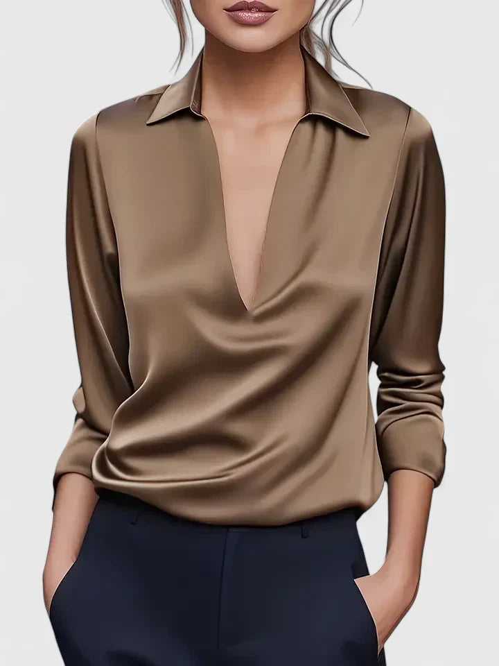 Juliette | Elegante blouse met tijdloze V-hals