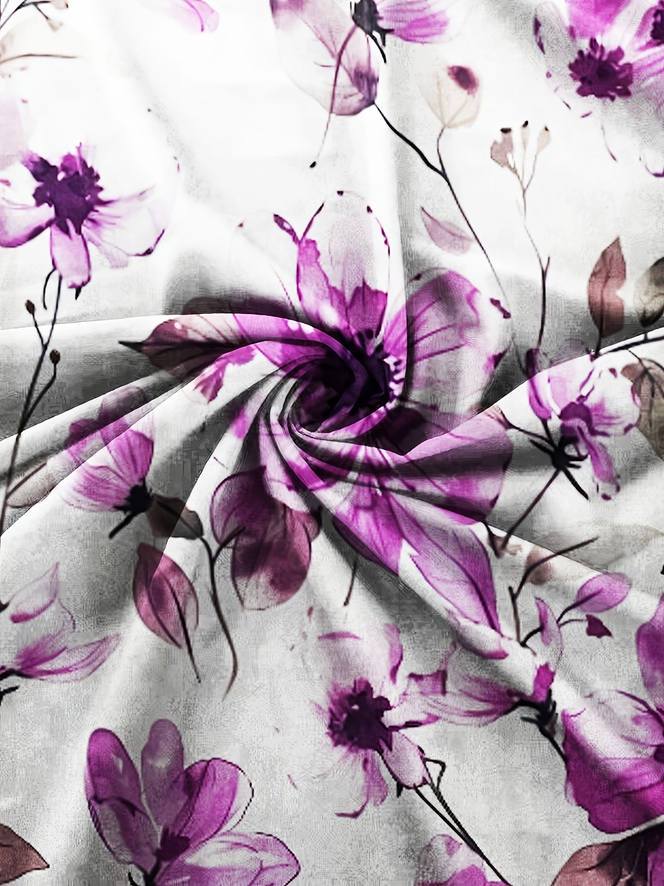 Noëlle | Zomerjurk met ronde hals en levendige bloemenprint