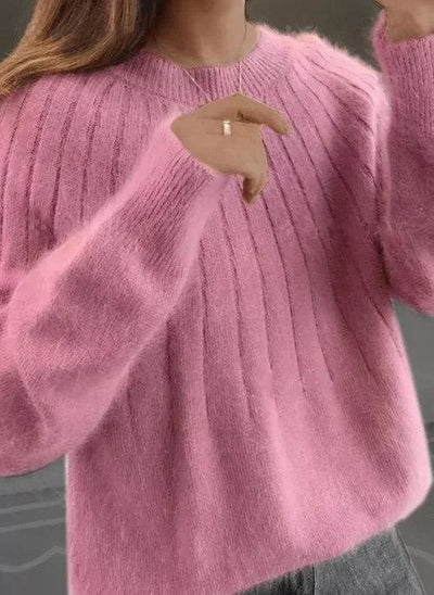 Isabelle | Fluffy trui met ronde hals