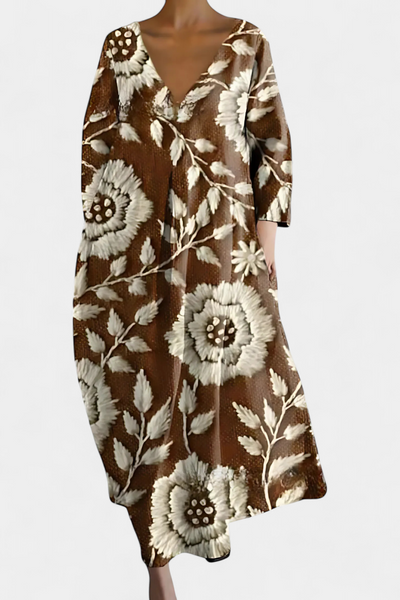 Claire | Comfortabele jurk met elegante V-hals