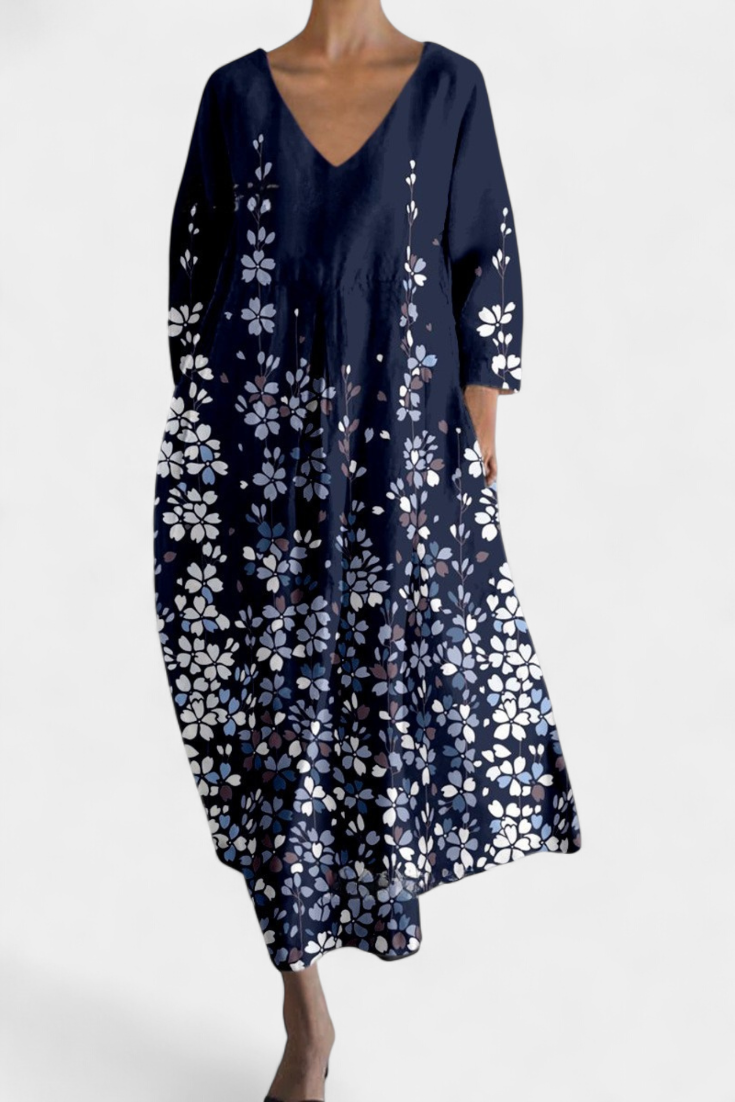 Claire | Comfortabele jurk met elegante V-hals