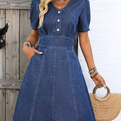 Anouk | Elegante Denim Jurk