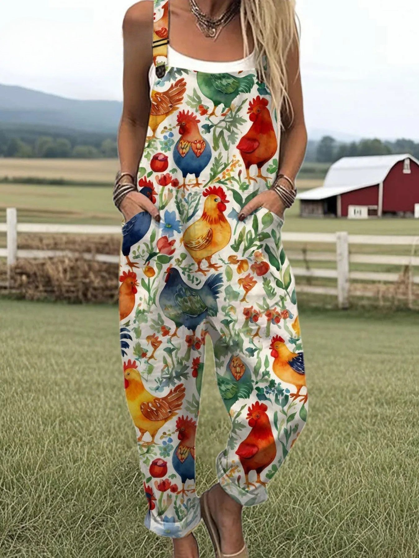 Aveline | Vintage jumpsuit met bloemenprint