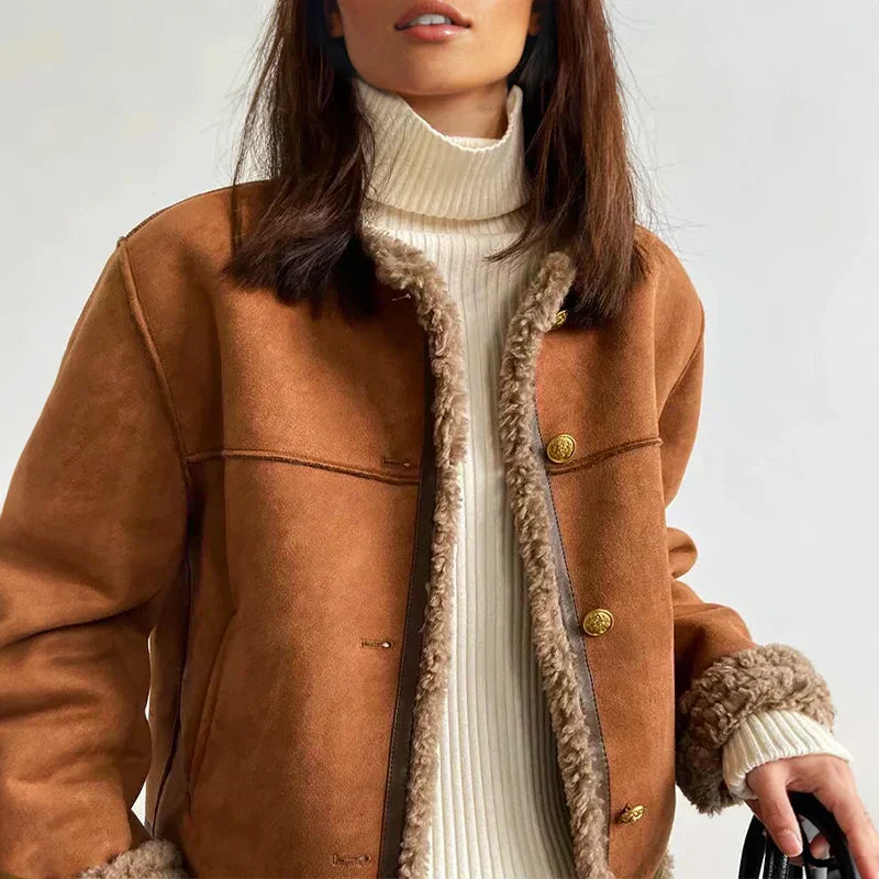 Amélienne | Winterjas met elegante knoopsluiting