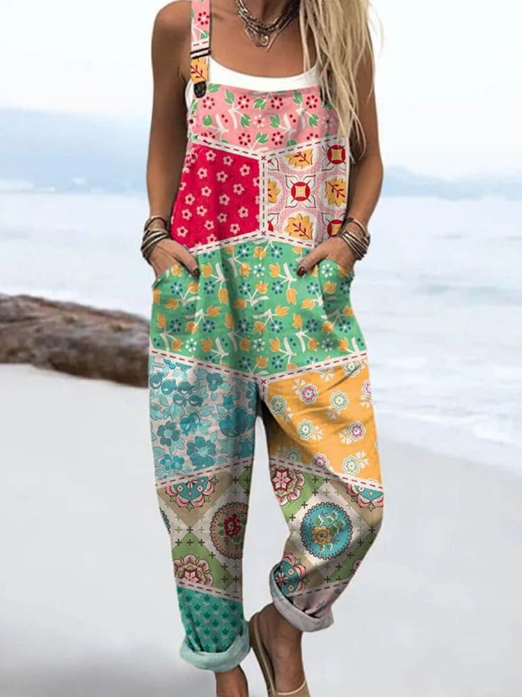 Maëla | Tijdloze jumpsuit met bloemenprint en luchtige pasvorm
