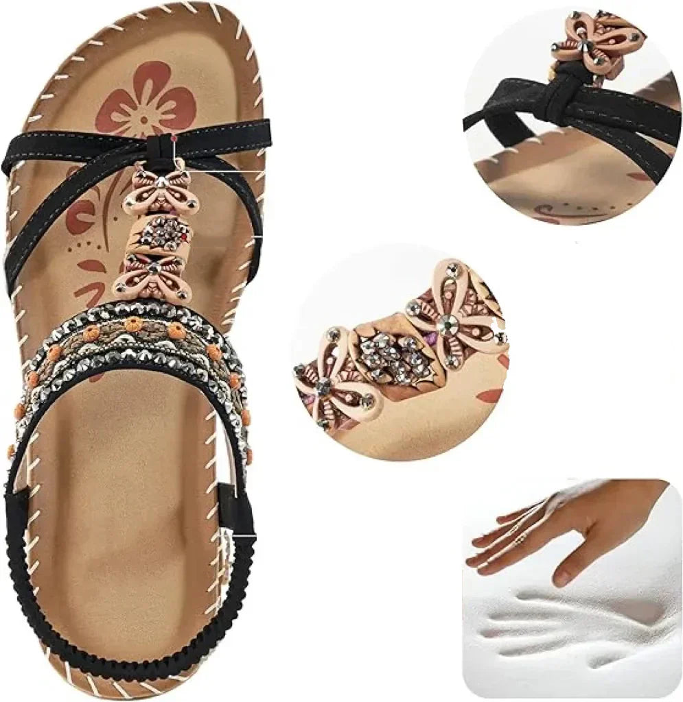 Viviane | Comfort+ sandalen met orthopedische steun en elegante sleehak