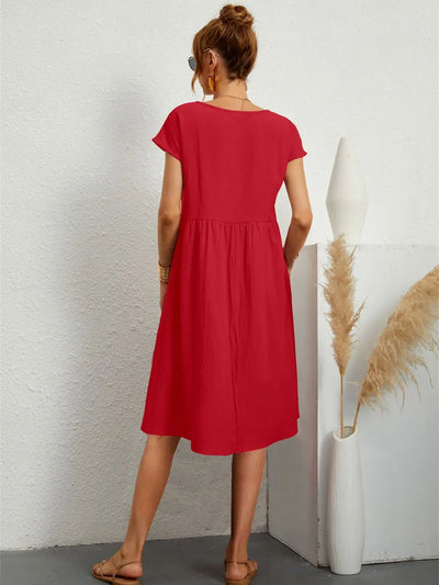 Faye – Casual Jurk met Zakken