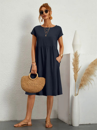 Faye – Casual Jurk met Zakken