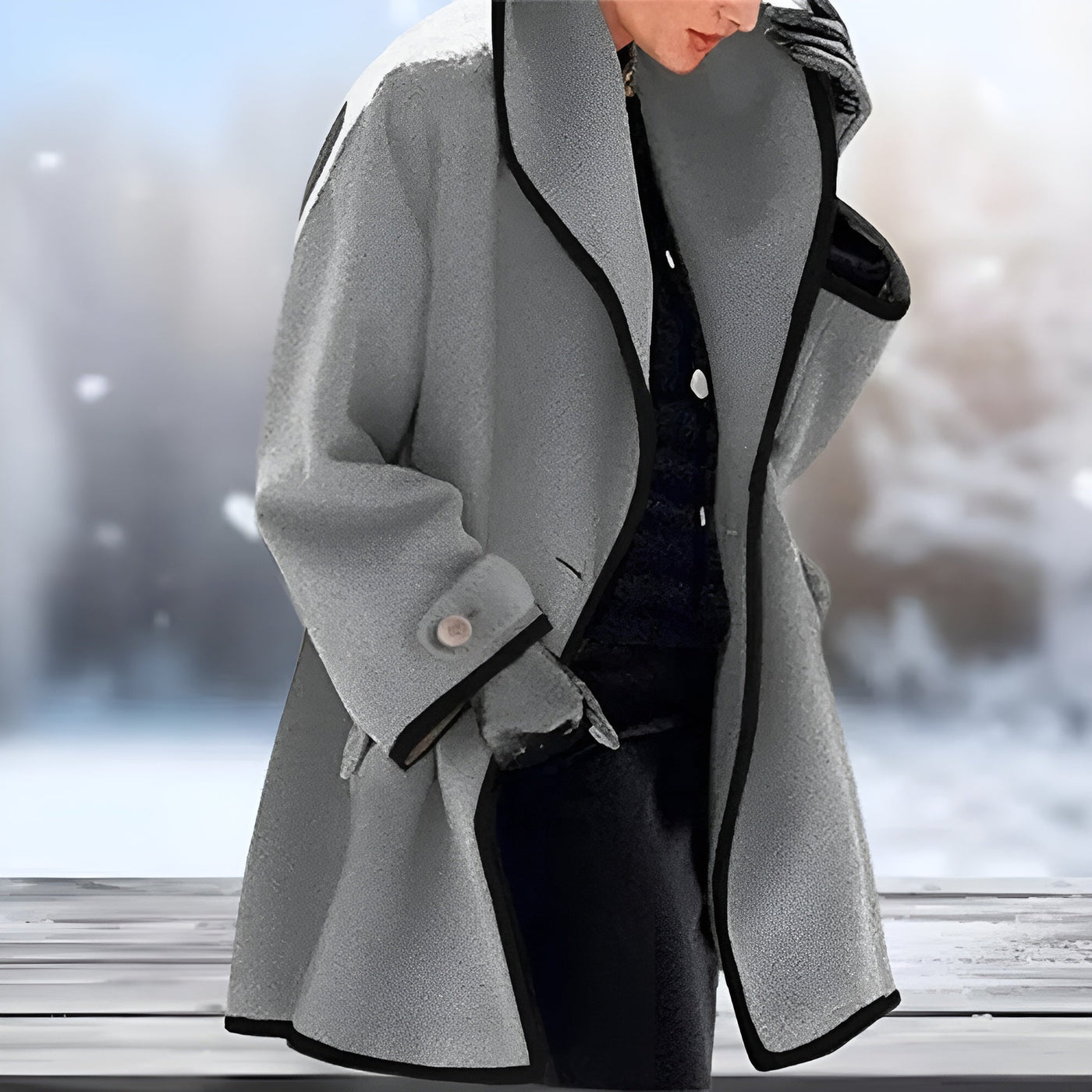 Elena | Warme mantel met elegante details