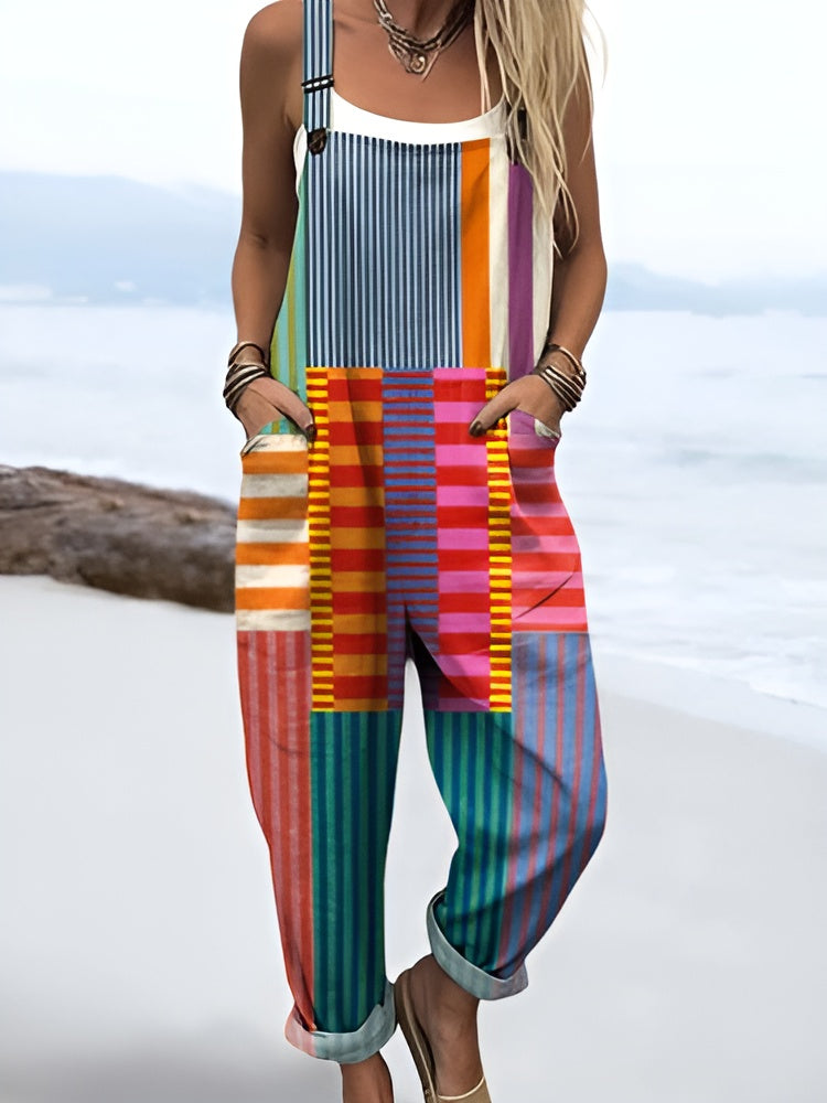 Mireille | Zomerse jumpsuit met verfijnde bloemenprint