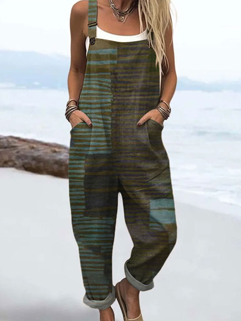Léna | Jumpsuit met bloemenprint en soepele pasvorm