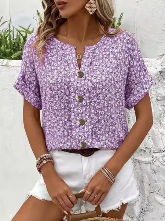 Sophie | Luchtige Vintage Bloemenblouse