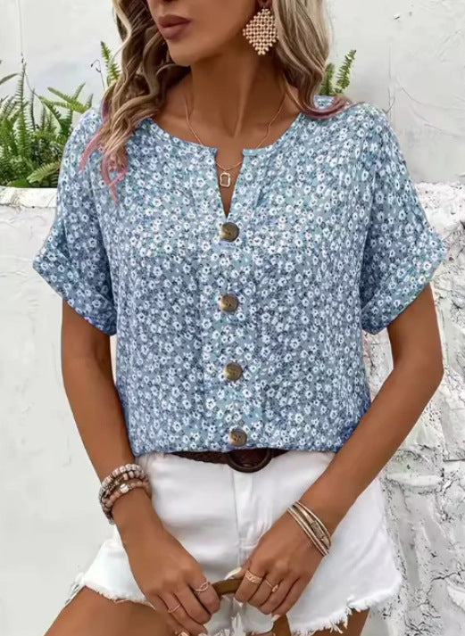 Sophie | Luchtige Vintage Bloemenblouse