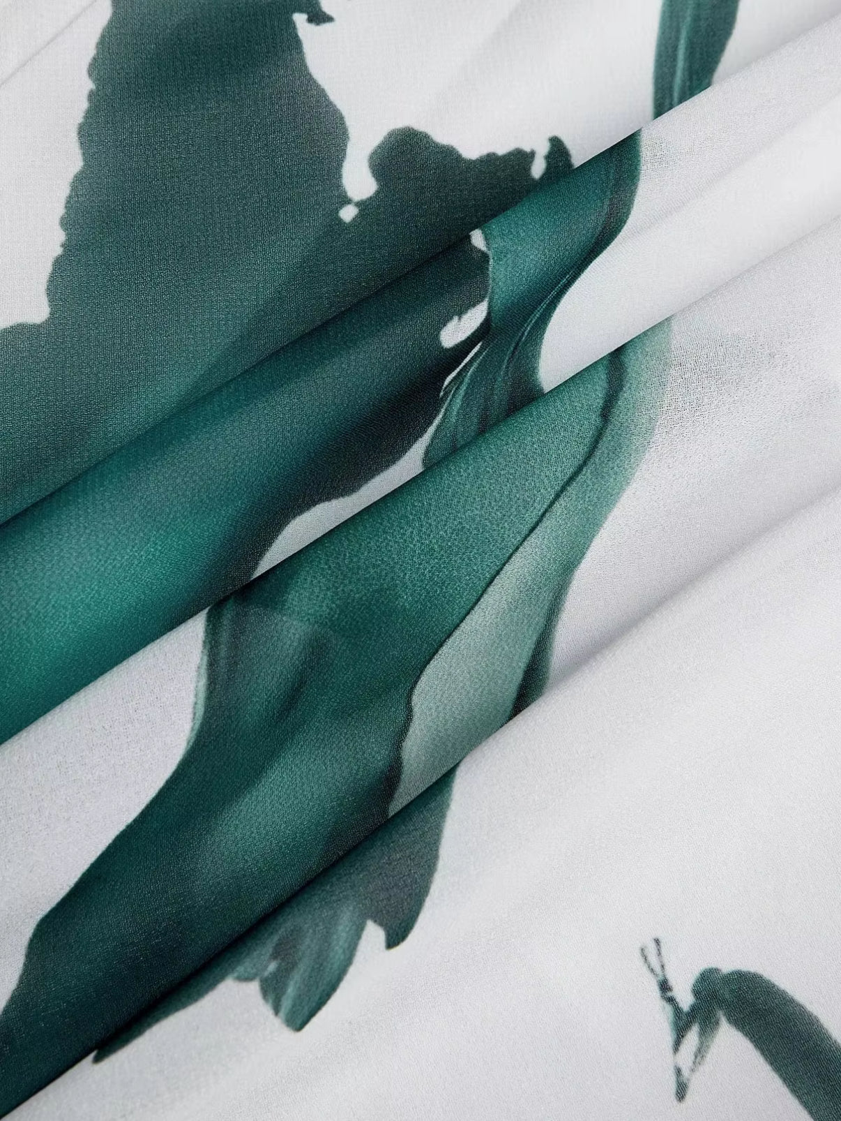 Celeste | Lange jurk met aquarelprint
