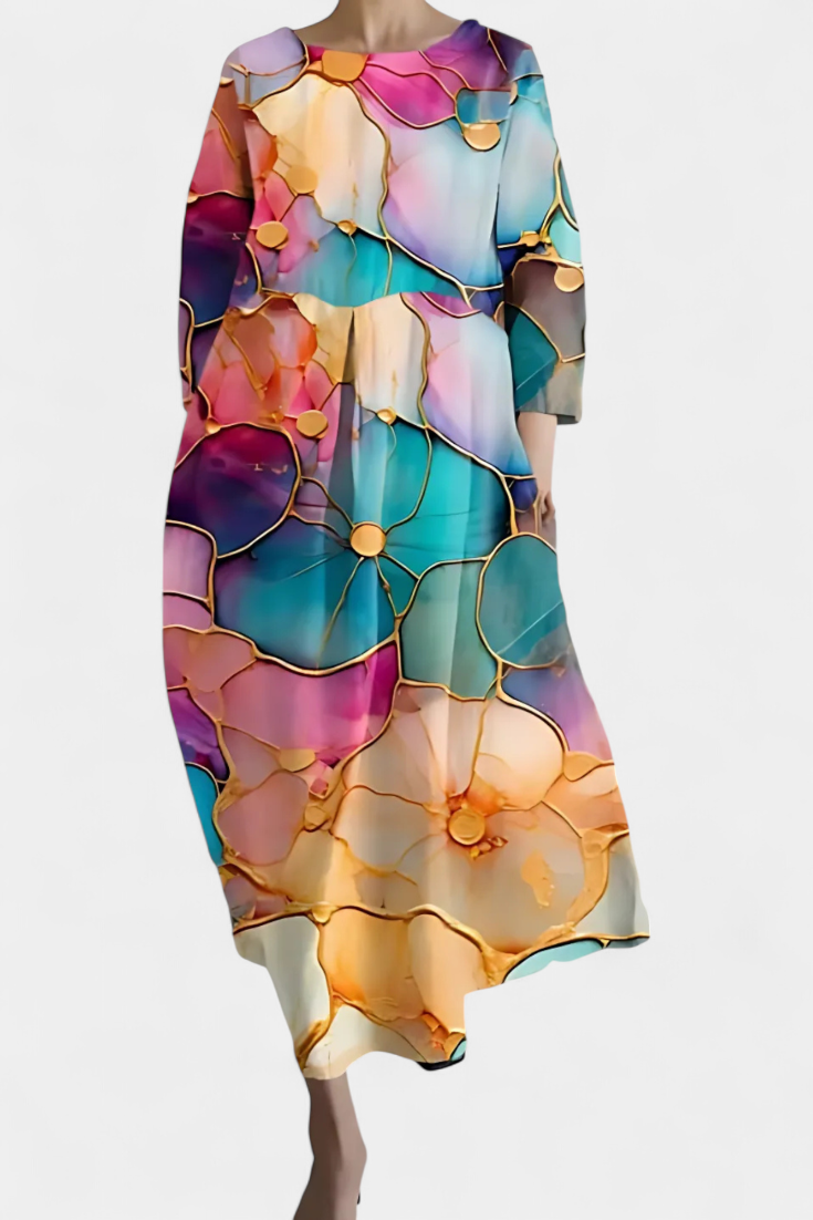 Claire | Comfortabele jurk met elegante V-hals