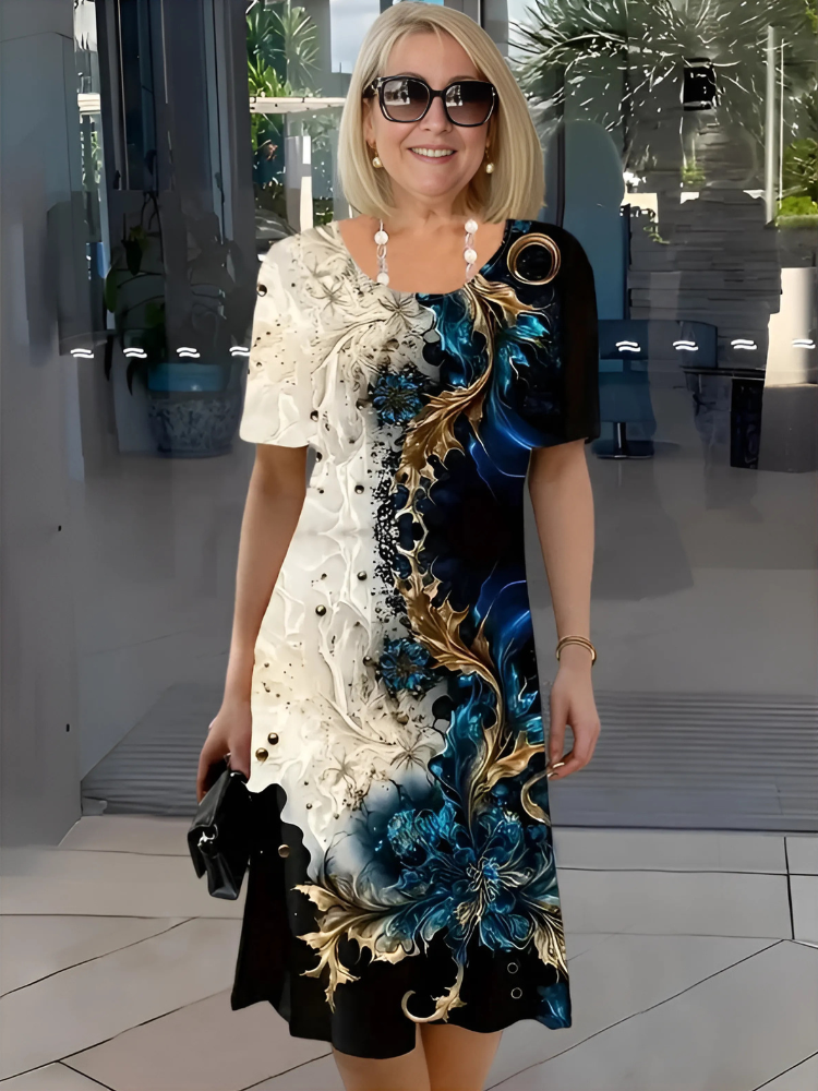 Claudine | Comfortabele jurk met vloeiende pasvorm