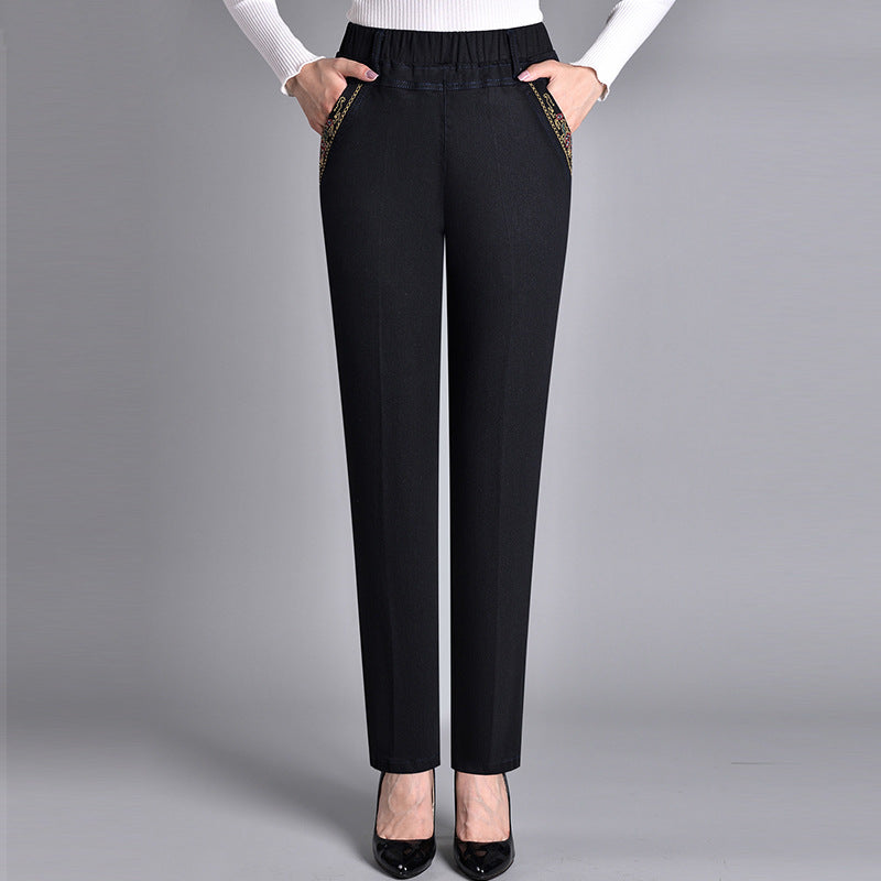 Nathalie | Jeans met elastische tailleband